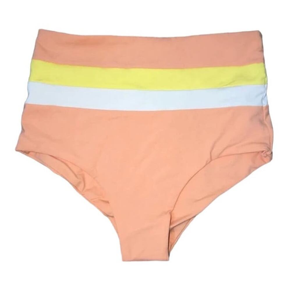 L Space Portia Color Block Stripe Paneling Peach … - image 7